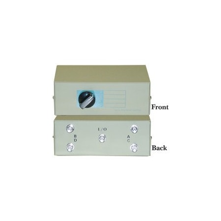 Cable Wholesale ABCD 4 Way Switch Box, BNC Female 40B1-01604